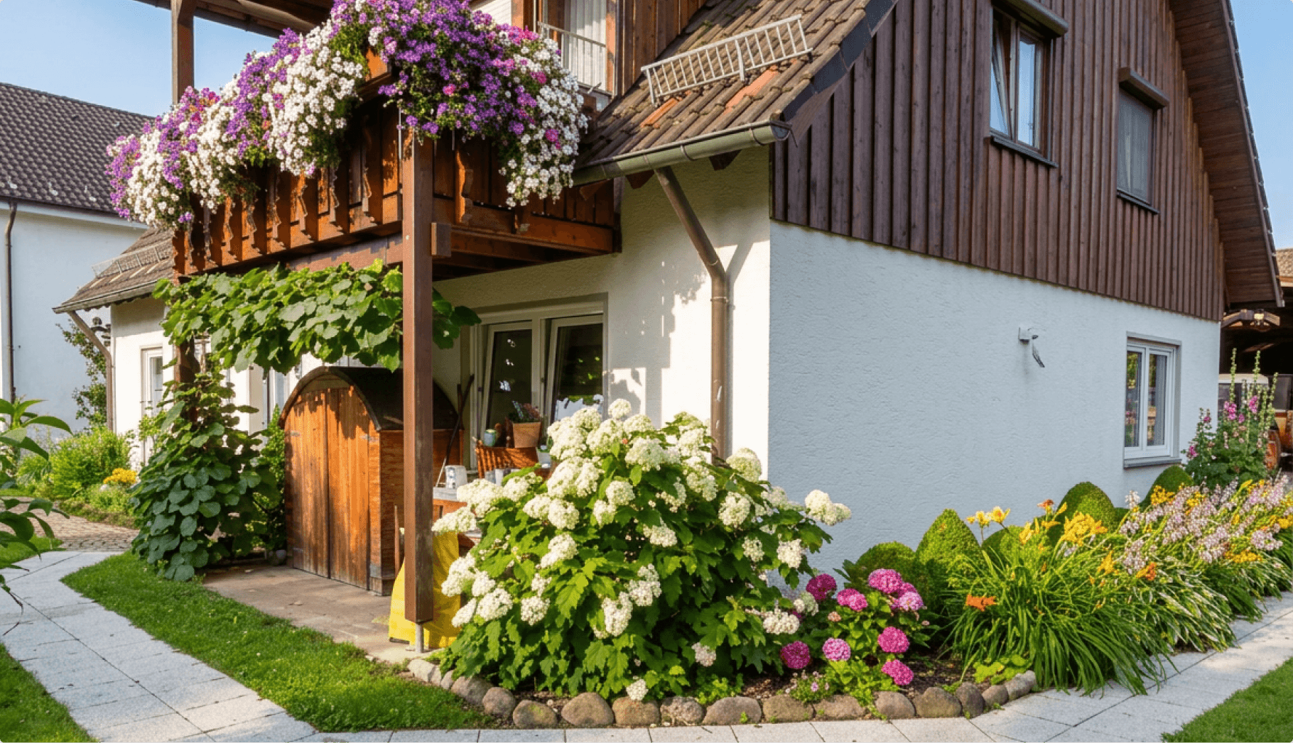 Garten am Nebenhaus von Haus Wetzler